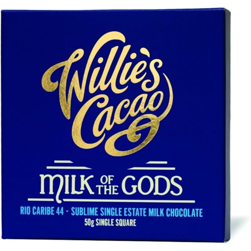 Willie's Cacao Milchschokolade Milk of the Gods 44%  50g