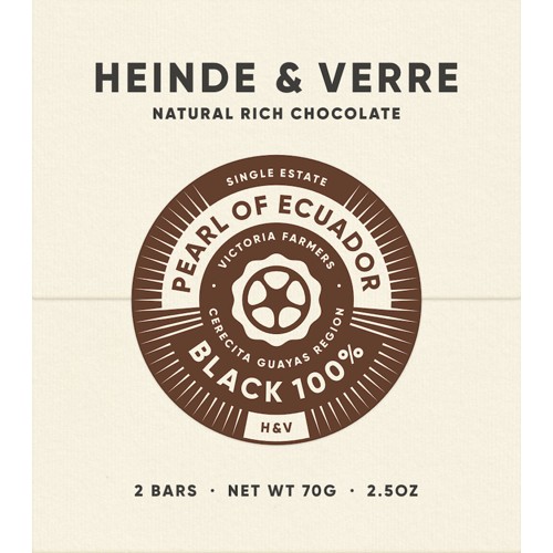 HEINDE & VERRE Kakaomasse Pearl of Ecuador  100% 70g