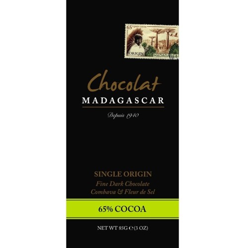 Chocolat Madagaskar 65% Kakao Combava & Fleur de Sel 85g