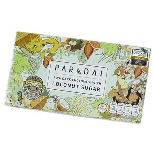 PARADAi Dunkle Schokolade Coconut Sugar Thailand 70%  50g