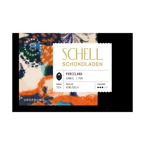 SCHELL Schokoladen Dunkle Schokolade Porcelana Venezuela 72% 50g