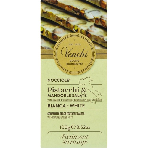 Venchi Weiße Schokolade mit gesalzenen Nüssen 100g
