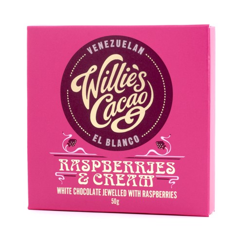 Willie's Cacao Raspberries and Cream White Chocolate 50g
