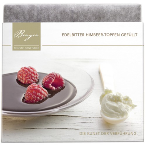 Berger Edelbitter Himbeer-Topfen gefüllt 100g