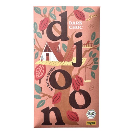 djoon dunkle Schokoladentafel 70g