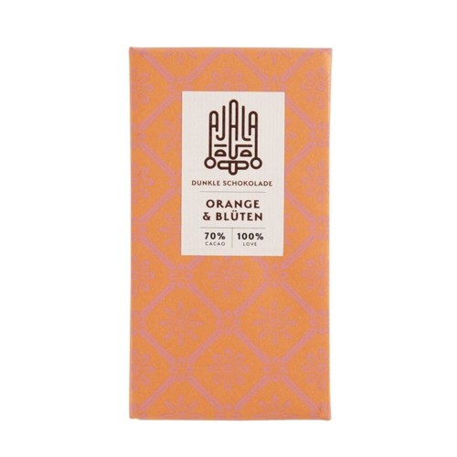 Ajala Dunkle Schokolade Orange & Blüten 70% 45g