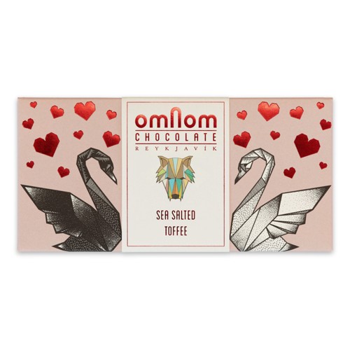 Omnom weiße Schokolade Sea Salted Toffee 38% 60g