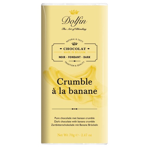 Dolfin Zartbitterschokolade mit Banane 70g