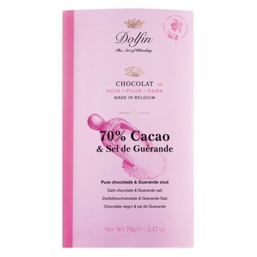 Dolfin Schokolade Zartbitter Fleur de Sel 70g