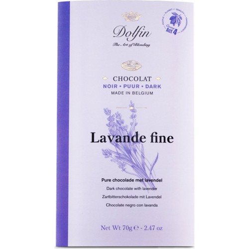Dolfin Zartbitter mit Lavendel und Vanille 70g