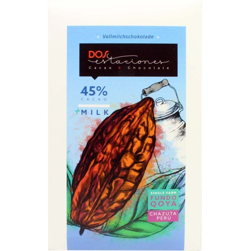 Dos Estaciones Bioschokolade Fundo Qoya Chazuta Peru 45% Bio 54g