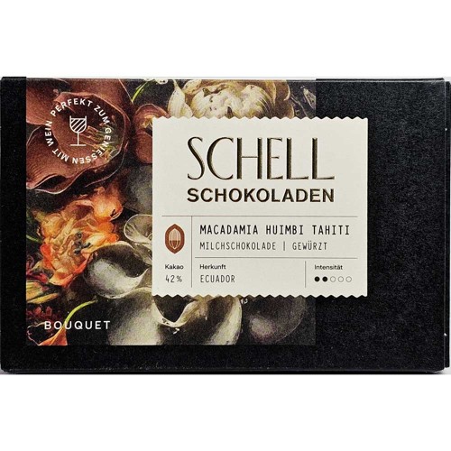 SCHELL Schokoladen  Macadamia Huimbi 42% 50g