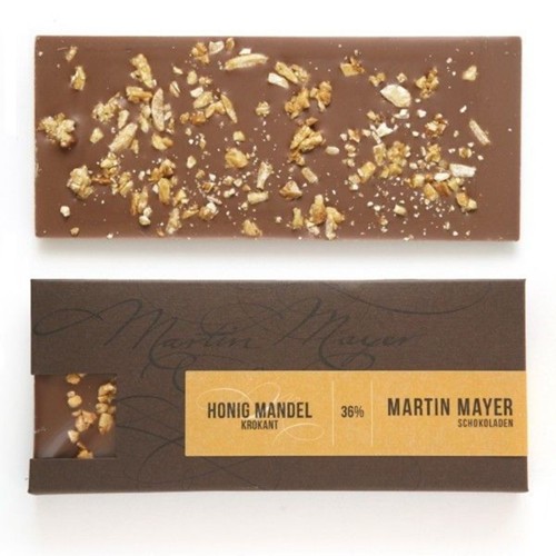 MARTIN MAYER Schokolade mit Honig Mnadel Krokant 36% 70g