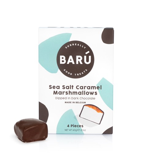 Barú Marshmallows Dunkle Schokolade Meersalz und Karamell 120g