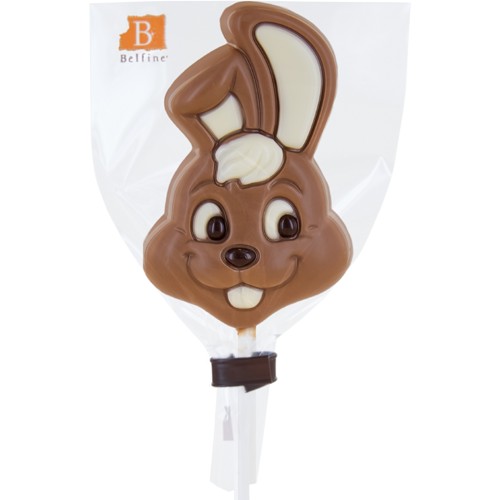 Belfine Belgian Chocolate Bunny Lolly 25g
