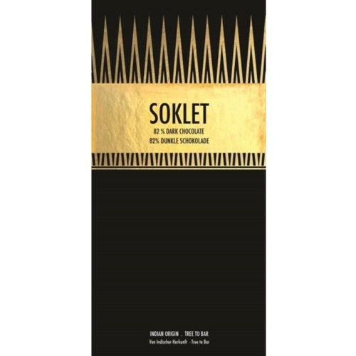 Soklet Dunkle Schokolade 82% 50g