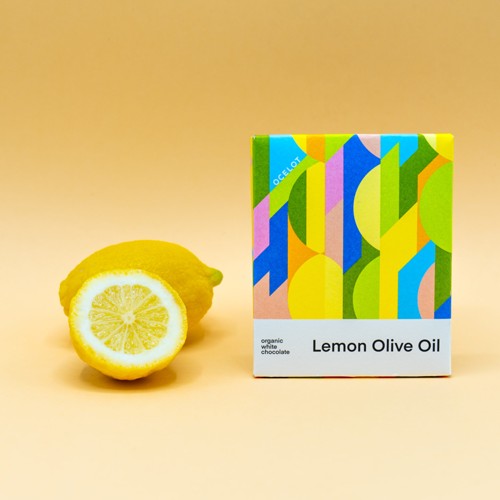 Ocelot Organic White Chocolate Lemon Olive Oil 37% 70g