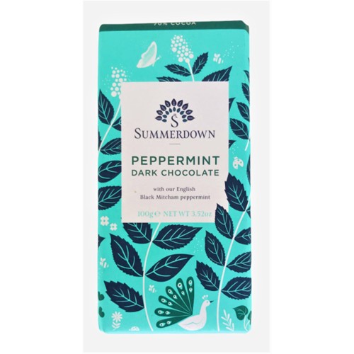 Summerdown Peppermint Dark Chocolate Tafel 100g
