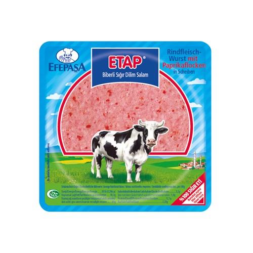 Efepaşa Etap Rindfleischwurst mit Paprikaflocken 150g