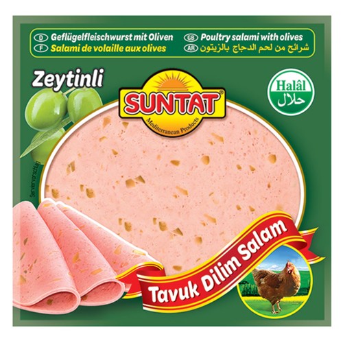 Suntat Geflügelfleischwurst m Oliven 200g