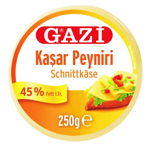 Gazi Kashkaval Schnittkäse 45% Fett 250g