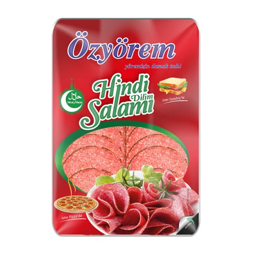 Geschnittene Putensalami für Pizza Özyörem 400g
