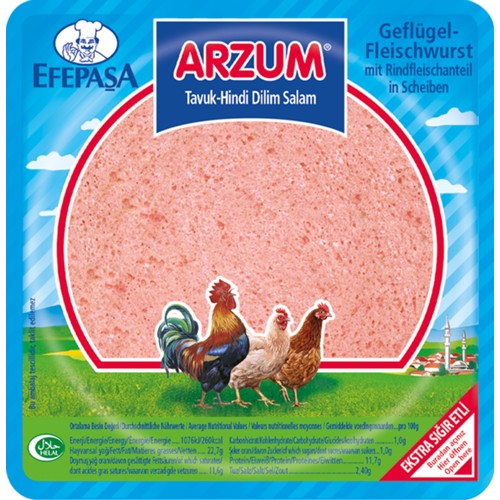 Efepaşa Arzum Geflügelfleischwurst 200g