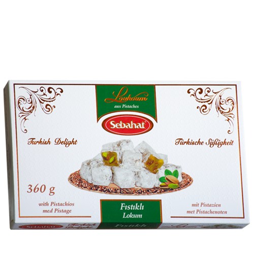 Sebahat Turkish Delight Lokum Pistazie 360g