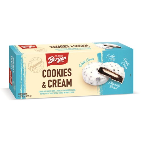 Bergen Cookies Cookies & cream 128g