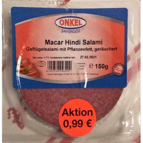 Macar Hindi Salami (Halal) 150g