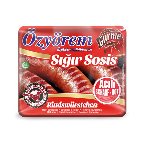 Özyörem Rindswurst Scharf 800g