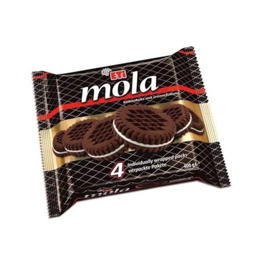 Eti Mola Kakaobiscuit mit Milchcremefüllung 364g