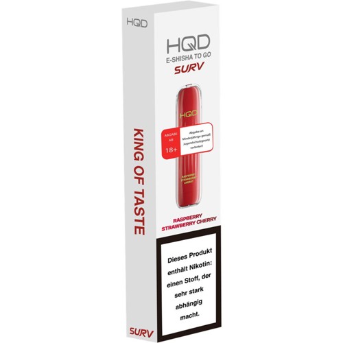HQD SURV Raspberry Strawberry Cherry