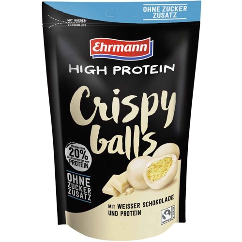 Ehrmann High Protein Crispy Balls Weiße Schokolade 55g