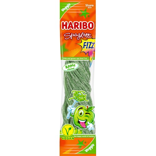 Haribo Spaghetti Fizz Apple 200g