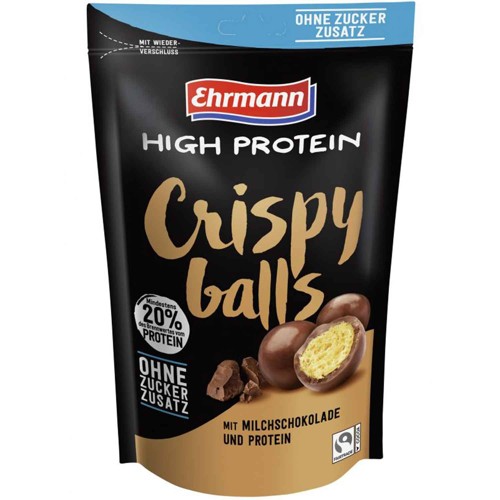 Ehrmann High Protein Crispy Balls Milchschokolade 55g