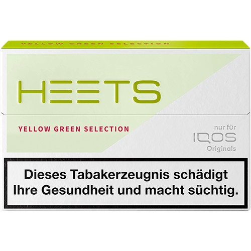 IQOS HEETS Yellow Green Tobacco Sticks 20er 50g