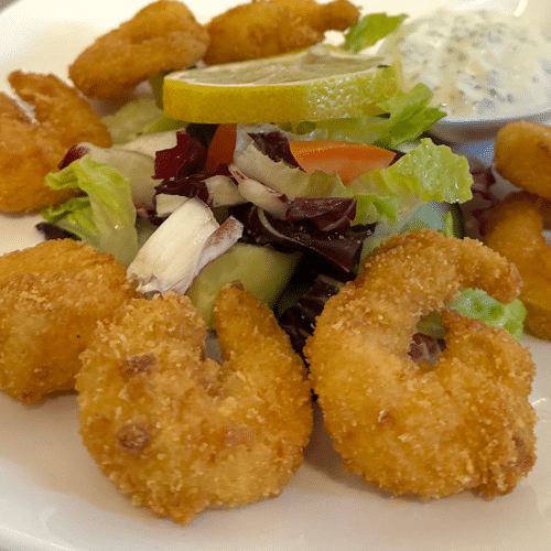 Gebratene Garnelen (8 Stück)