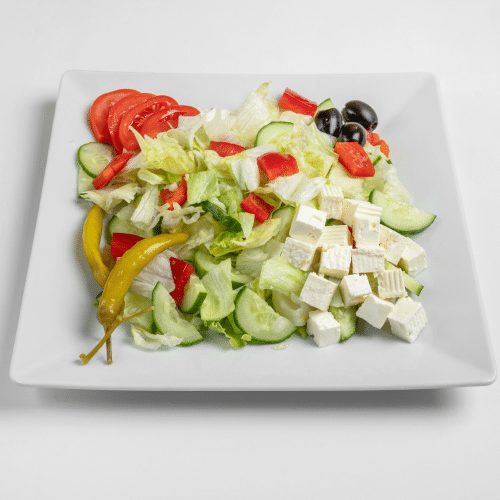 Schafskäse mit kleinem Salat