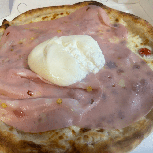 Pizza Mortadella e Burrata