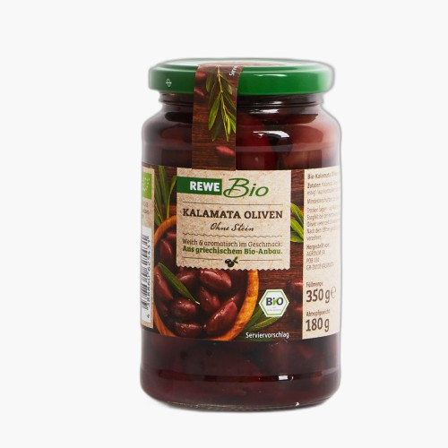 Rewe Bio Kalamata Oliven ohne Stein 180g