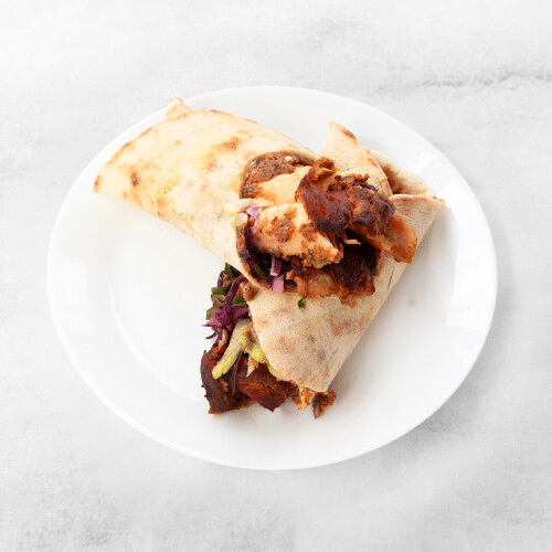 Lahmacun mit Dönerfleisch