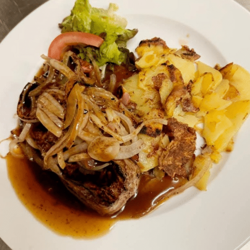 Zwiebelrostbraten