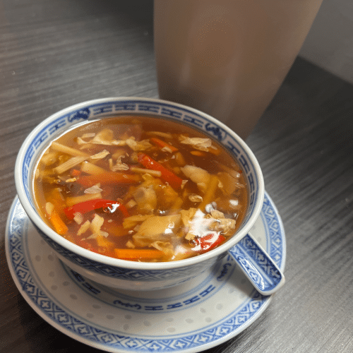 Gemüsesuppe Peking (sauer-pikant)