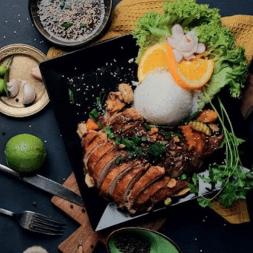 Knusprige Ente mit Hongkongsauce