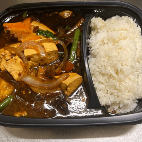 Tofu Sate (vegan, sehr scharf)