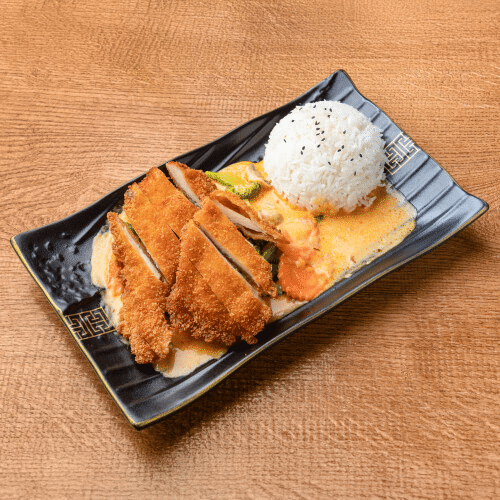 Thai Curry mit Chicken Katsu