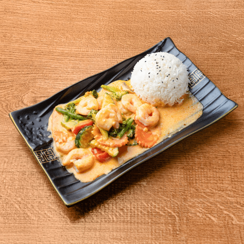 Thai Curry mit Garnelen