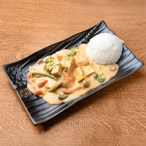 Erdnusssauce mit Tofu