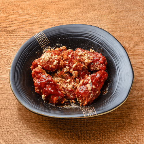 Gebratenes Hähnchen Sweet and Spicy